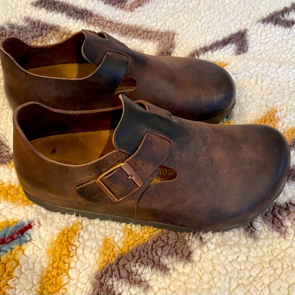 Birkenstock London Clogs - Oiled Leather SZ 39
